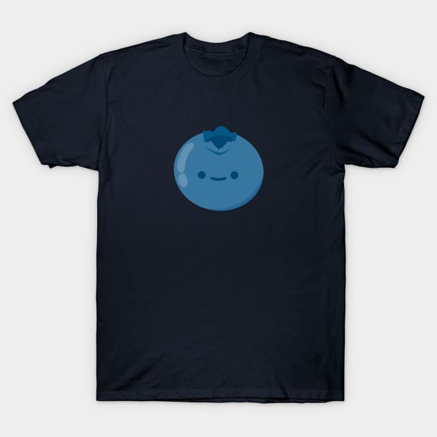 Happy blueberry T-Shirt by pikki designs